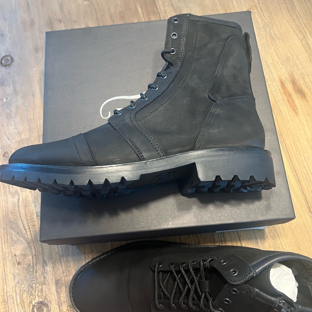 Thursday Boot Company Black Combat Boots with Durable Soles